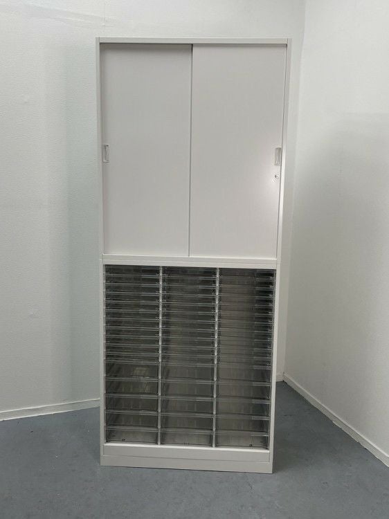 イトーキシンラインシリーズ スライドクリアトレー上下書庫 商品画像2