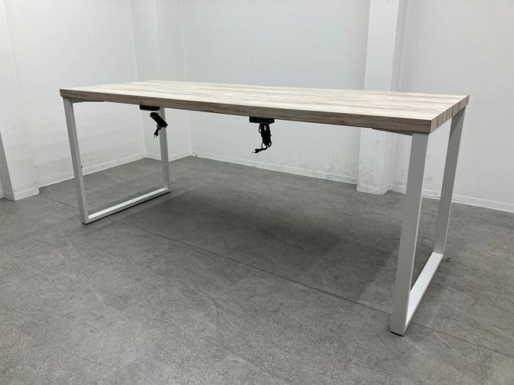 ミーティングテーブル　と　イス8脚　内田洋行　ST-5200シリーズ　長さ3600mm×幅1200mm×高さ720mm 会議テーブル　机　白 ウチダ ST-5200シリーズ 3600ミーティングテーブル | 無限堂ネットショップ