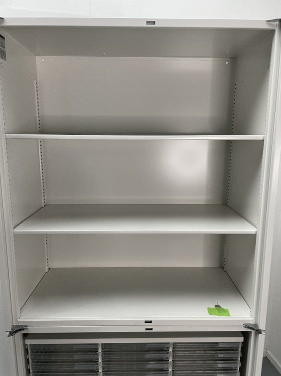プラスシンラインシリーズ 両開きクリアトレー上下書庫 商品画像9
