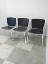 オカムラLives Cafe Chair(ライブス カフェチェア)シリーズ スタッキングチェア 3脚セット 商品画像1
