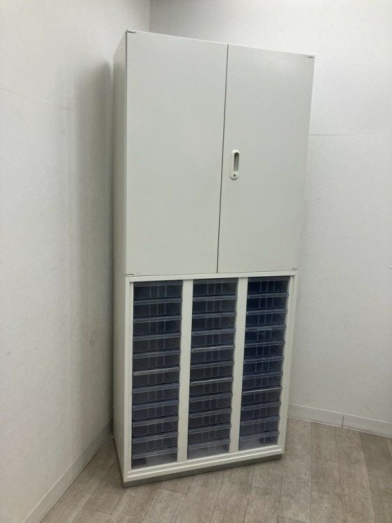 プラスLX-5(エルエックス-ファイブ)シリーズ 両開きクリアトレー上下書庫 商品画像1