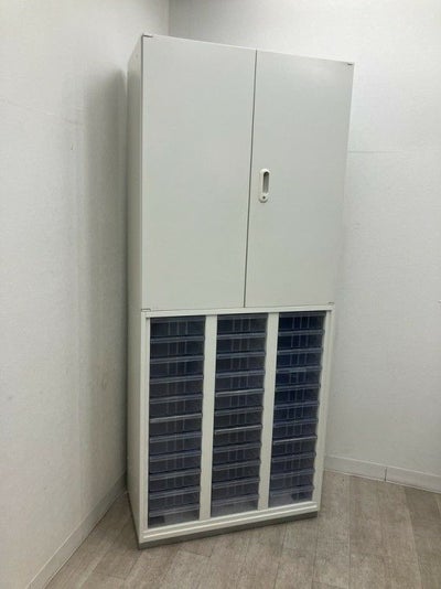 プラスLX-5(エルエックス-ファイブ)シリーズ 両開きクリアトレー上下書庫 商品画像1