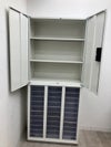 プラスLX-5(エルエックス-ファイブ)シリーズ 両開きクリアトレー上下書庫 商品画像7