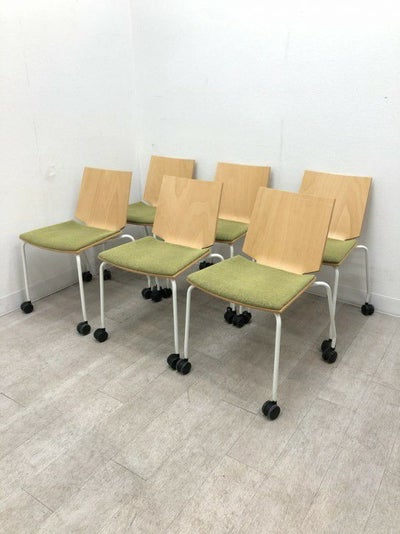 ウチダ（内田洋行）ヘーゼル（Hazel）チェア ミーティングチェア6脚セット 商品画像1