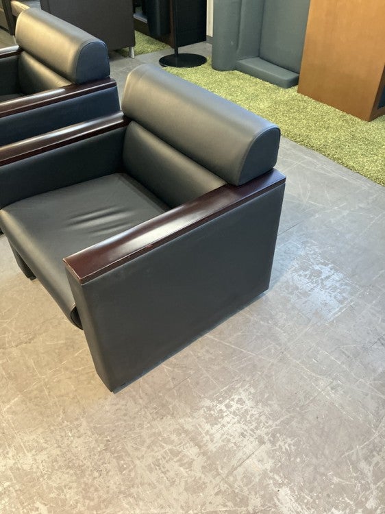 オカムラS-28Sシリーズ 1人掛けソファ2脚セット 商品画像3