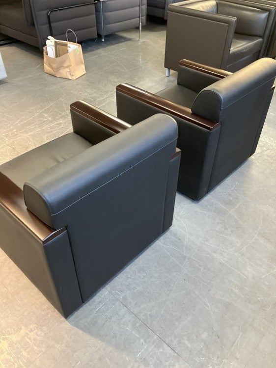 オカムラS-28Sシリーズ 1人掛けソファ2脚セット 商品画像4