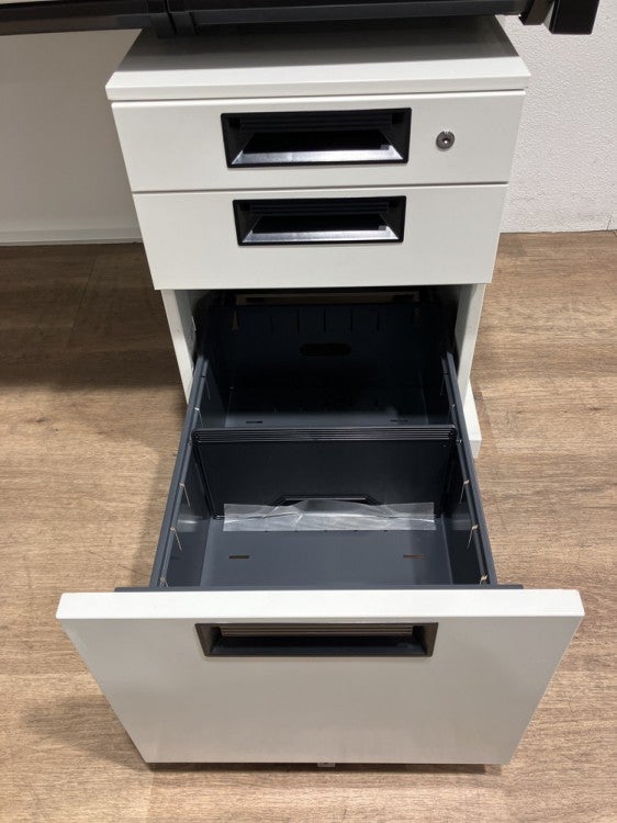 プラスフラットラインシリーズ 1400平デスク＋ワゴンセット 商品画像9