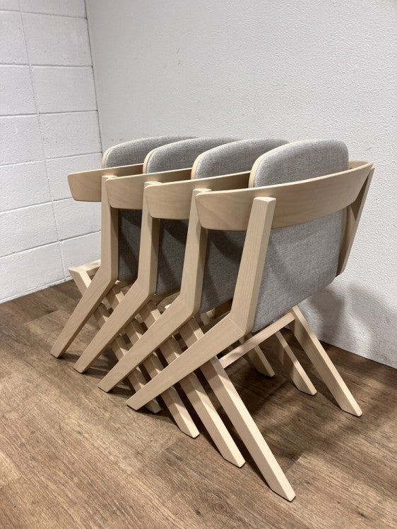 コクヨデイズオフィス ウッドサイドシリーズ スタッキングチェア4脚セット 商品画像8