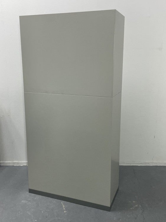 ナイキNWシリーズ ガラス両開き上下書庫 商品画像3