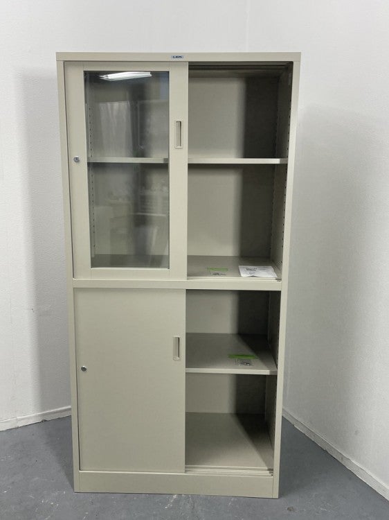 ライオン保管庫シリーズ ガラススライド上下書庫 商品画像7