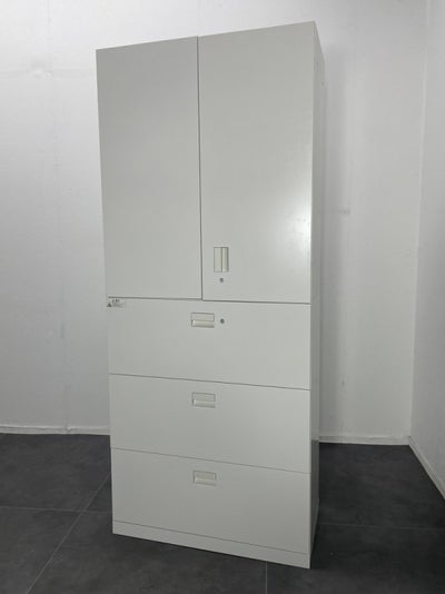 イトーキeSキャビネット(エスキャビネット)シリーズ 両開きラテラル上下書庫 商品画像1