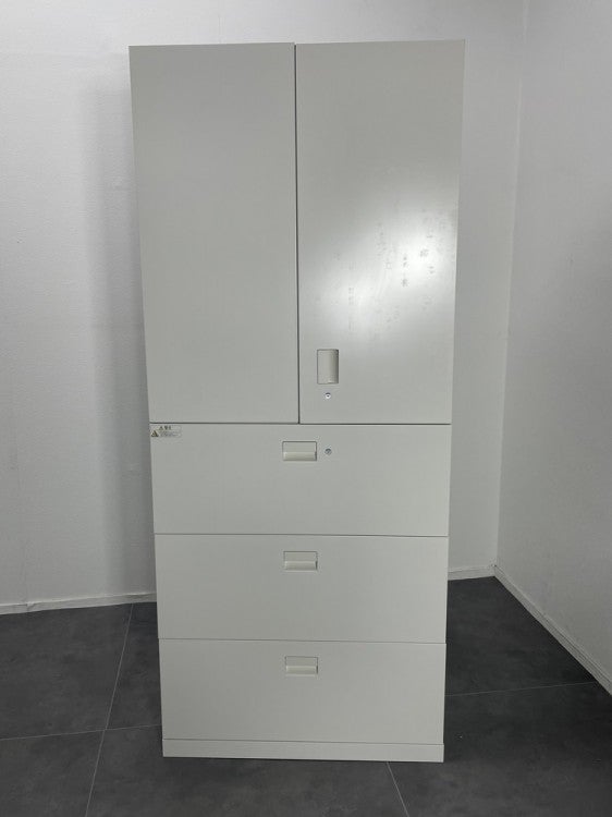 イトーキeSキャビネット(エスキャビネット)シリーズ 両開きラテラル上下書庫 商品画像2