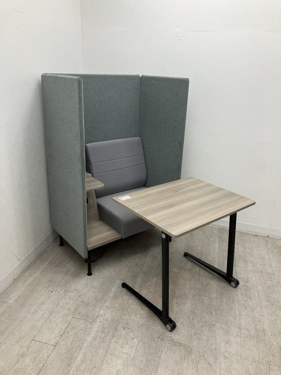 オカムラライブスシリーズ パーソナルブース+パーソナルテーブルセット 商品画像1