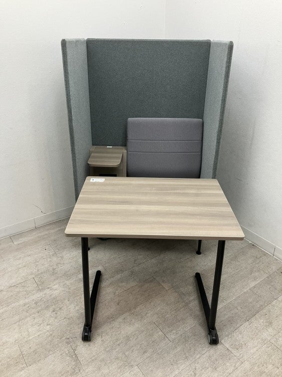 オカムラライブスシリーズ パーソナルブース+パーソナルテーブルセット 商品画像2