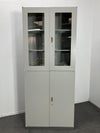 ナイキNWシリーズ ガラス両開き上下書庫 商品画像2