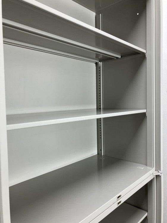 ナイキNWシリーズ ガラス両開き上下書庫 商品画像9