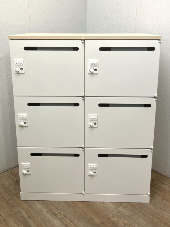 生興 天板付ダイヤル式6人用パーソナルロッカー | 無限堂ネットショップ