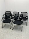 オカムラエアリシリーズ ミーティングチェア5脚セット 商品画像1
