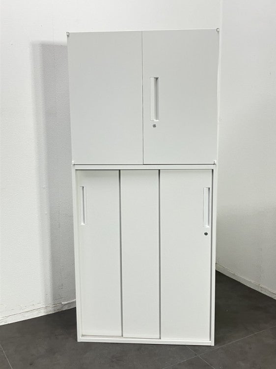 ウチダ（内田洋行）HS(ハイパーストレージ)シリーズ 両開きスライド上下書庫 商品画像3