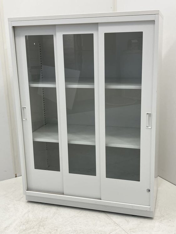 イトーキ ガラス引き違い書庫 HFSA-068BA-W9| 無限堂ネットショップ