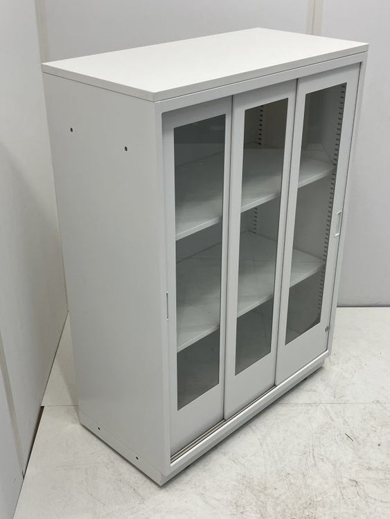 イトーキシンラインシリーズ ガラス引き違い書庫 商品画像3