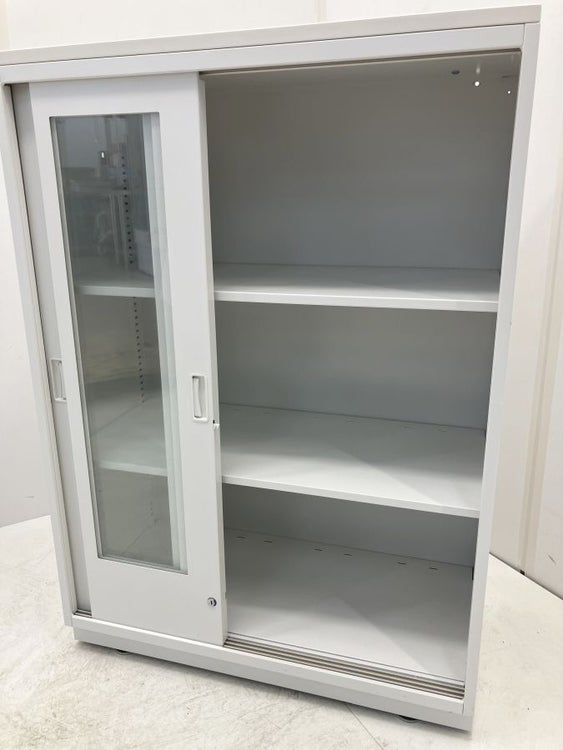 イトーキシンラインシリーズ ガラス引き違い書庫 商品画像9