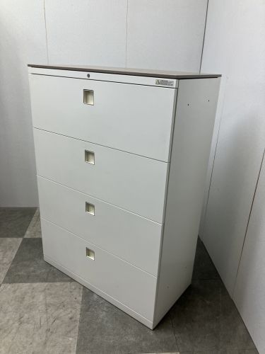 オカムラレクトラインシリーズ 天板付4段ラテラル書庫 商品画像2