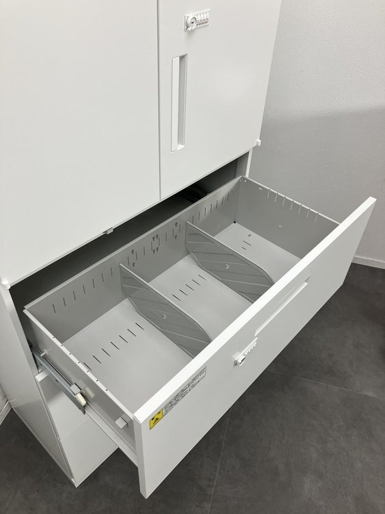 ウチダ（内田洋行）HS(ハイパーストレージ)シリーズ 両開きラテラル上下書庫 商品画像10