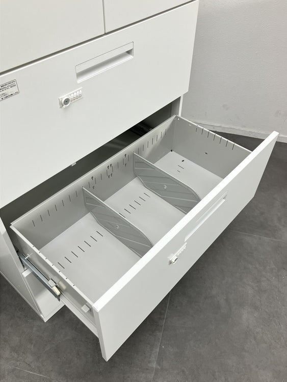 ウチダ（内田洋行）HS(ハイパーストレージ)シリーズ 両開きラテラル上下書庫 商品画像11