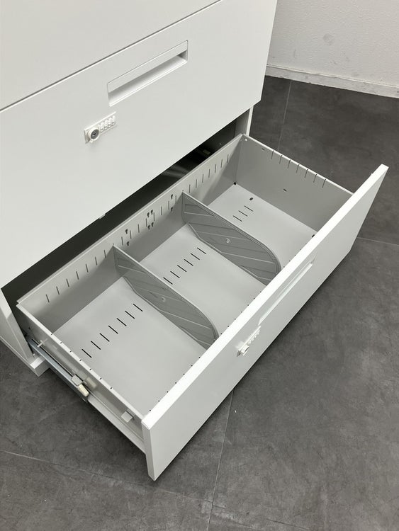 ウチダ（内田洋行）HS(ハイパーストレージ)シリーズ 両開きラテラル上下書庫 商品画像12