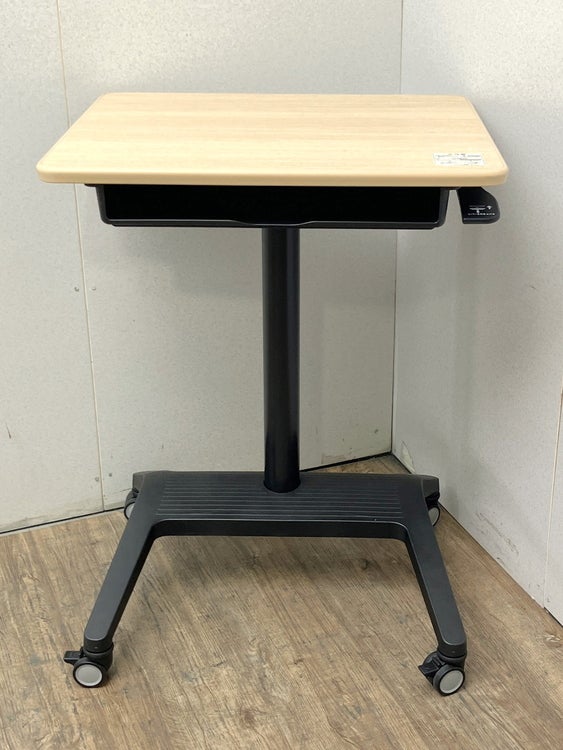 【極美品】オカムラ　昇降テーブル　手動昇降デスク　ライズフィットⅢ　そら豆形 オカムラ 手動昇降式パーソナルテーブル | 無限堂ネットショップ