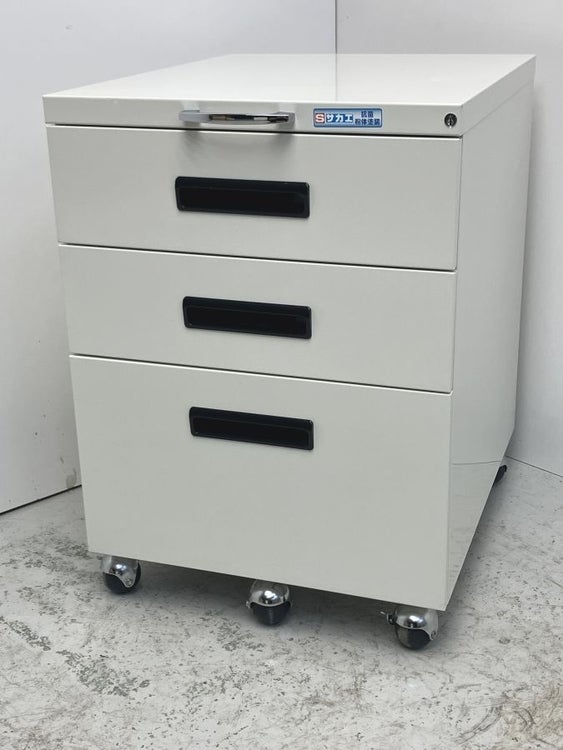 サカエ キャビネットワゴン NW-3CBNW | 無限堂ネットショップ
