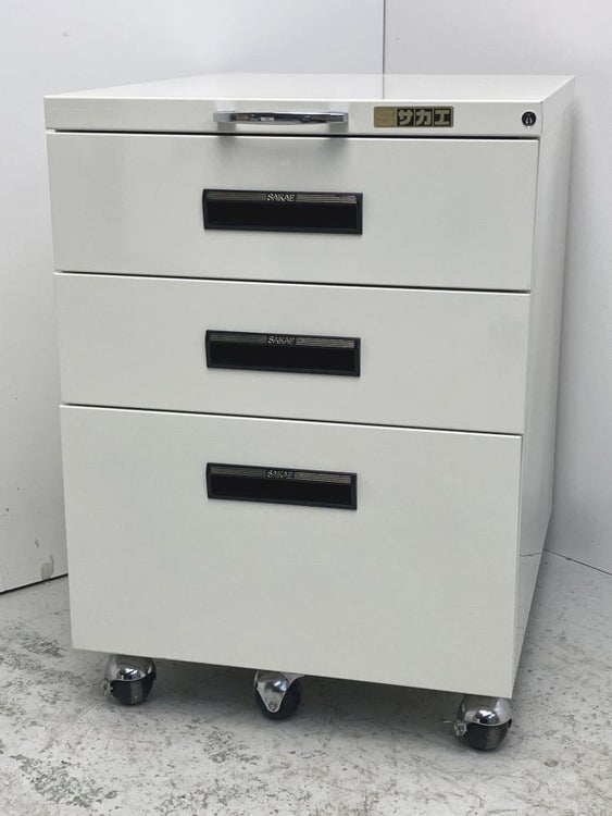 サカエ キャビネットワゴン NW-3CBW | 無限堂ネットショップ