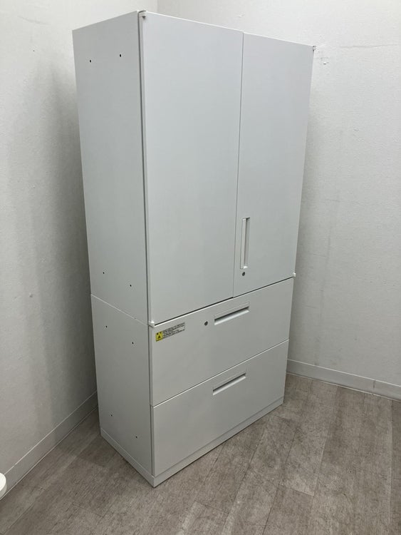 ウチダ（内田洋行）HS(ハイパーストレージ)シリーズ 両開きラテラル上下書庫 商品画像2