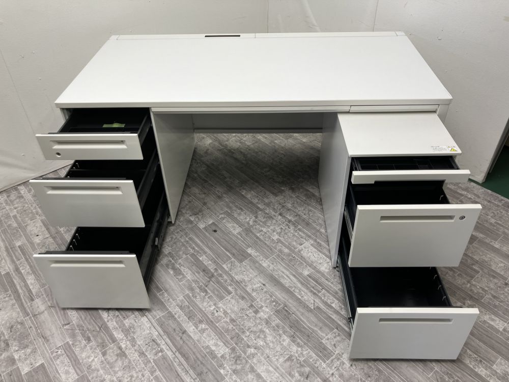 オカムラADVANCE（アドバンス）シリーズ 1600片袖デスク+ワゴンセット 商品画像3